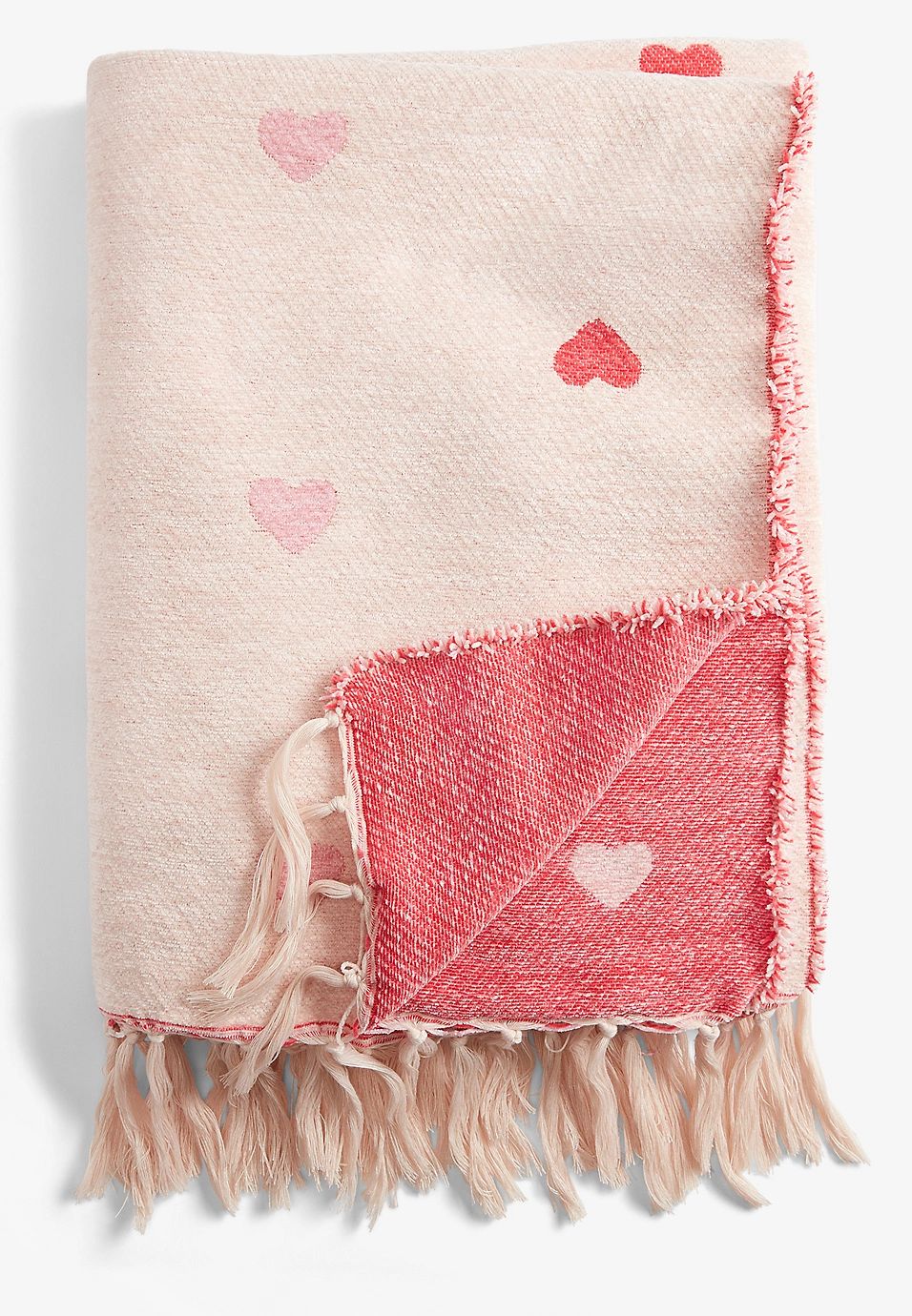 Heart Jacquard Throw Blanket | Maurices