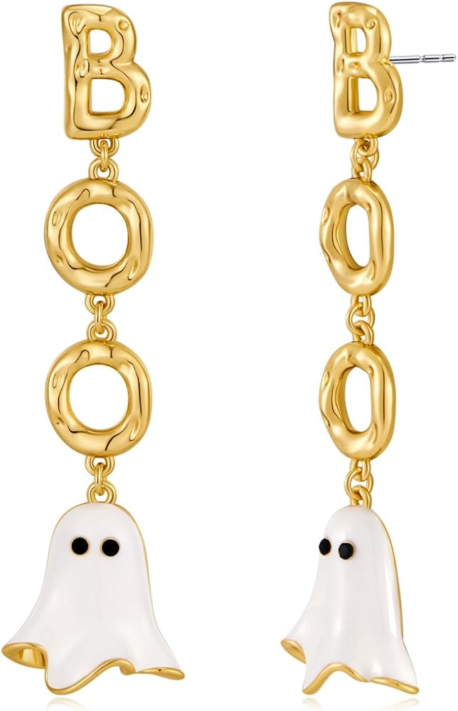 WOWORAMA Halloween Earrings Cute Pumpkin Earrings for Women Fun Crystal Pumpkin Stud Earrings Fun... | Amazon (US)