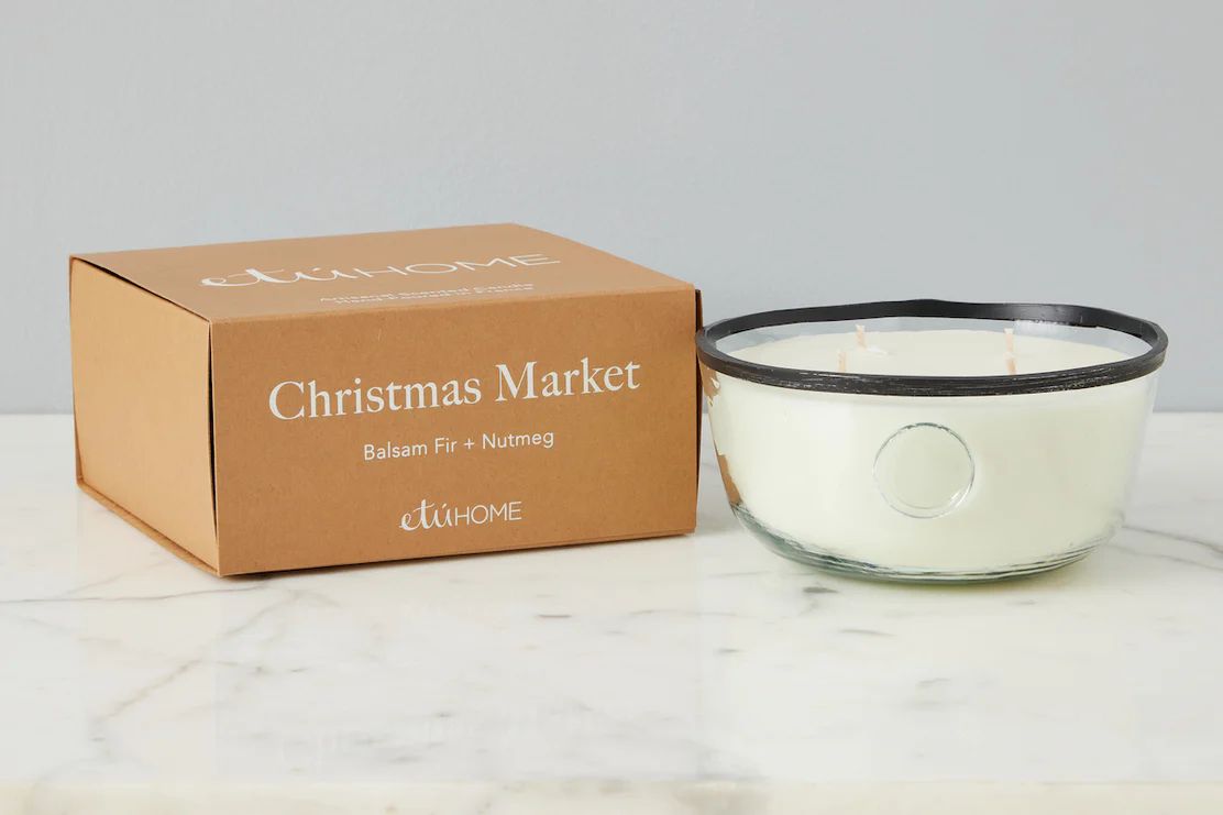 Christmas Market, Balsam Fir and Nutmeg Candle, Large | etúHOME