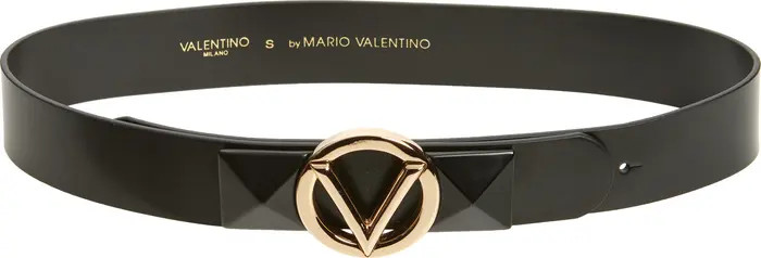 VALENTINO BY MARIO VALENTINO Mati VLOGO Buckle Leather Belt | Nordstromrack | Nordstrom Rack