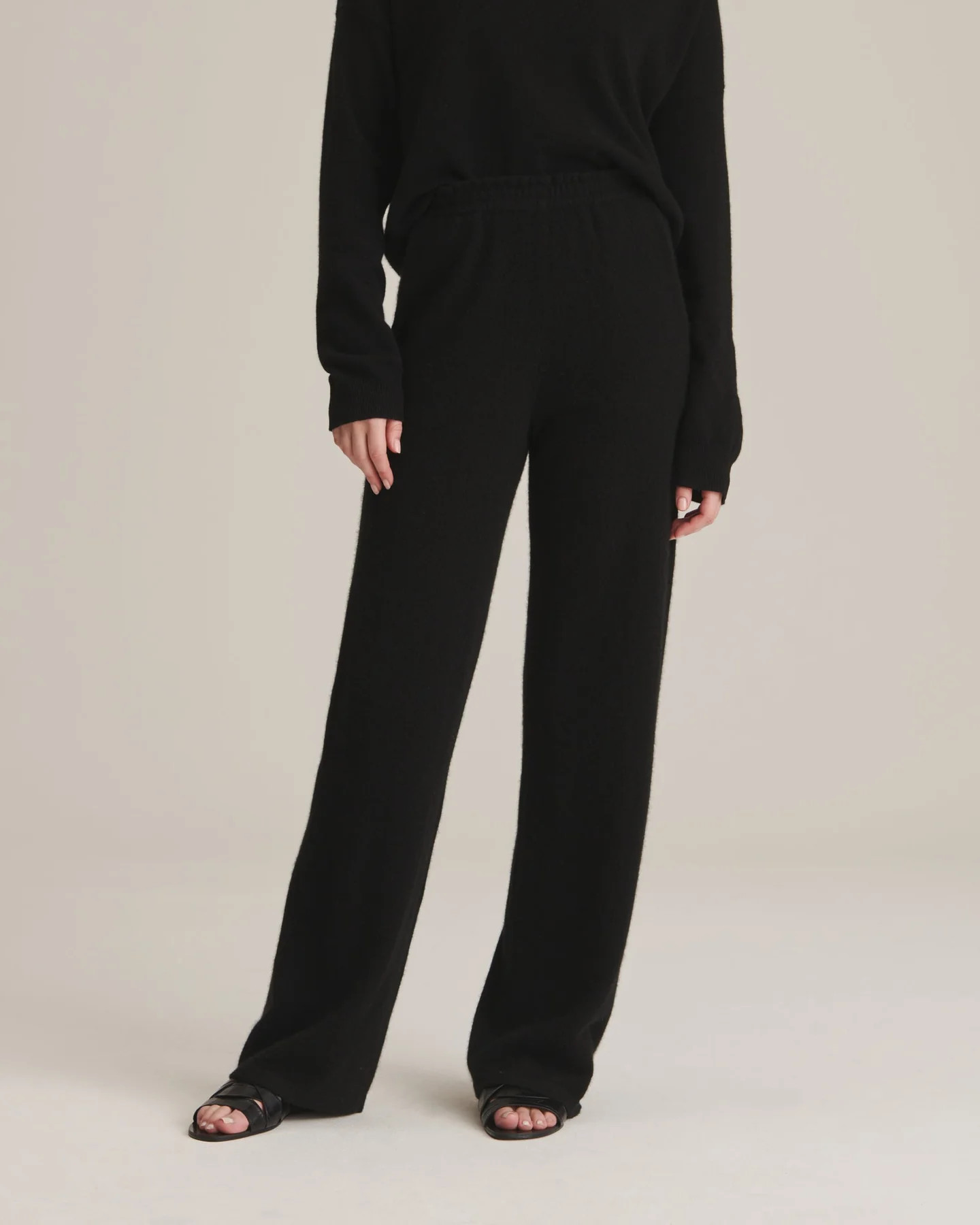 Cashmere Paperbag Wide Leg Pants | NAADAM