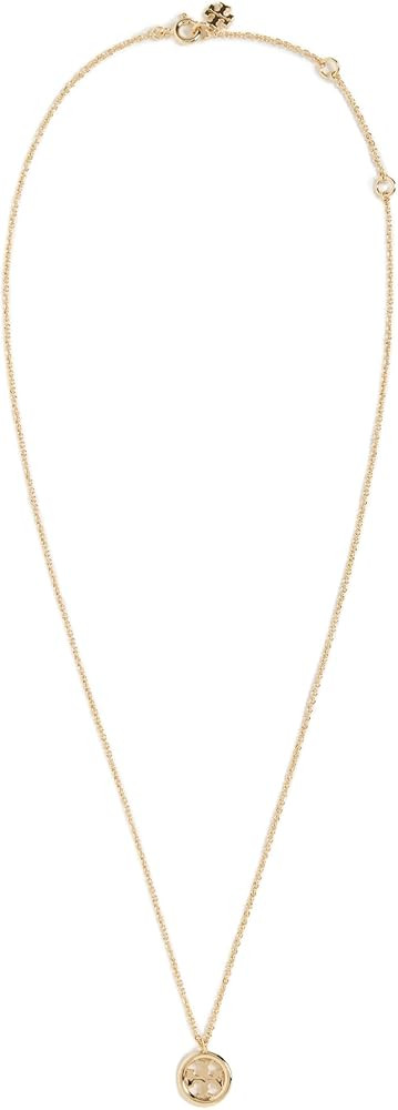 Amazon.com: Tory Burch Women's Icon Circle Pendant Necklace, Gold, One Size : Clothing, Shoes & J... | Amazon (US)