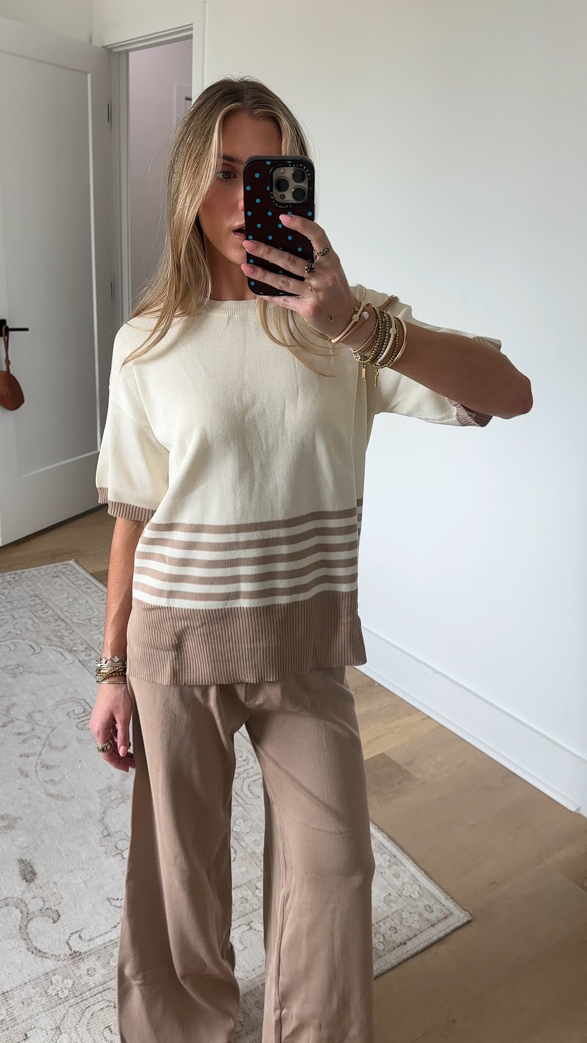 Amazon size small Tanming Womens 2 Piece Lounge Set Striped Short Sleeve Top Wide Leg Pants Knit Sets Loose Fit Travel Outfits

#LTKootd #LTKTravel #LTKSaleAlert