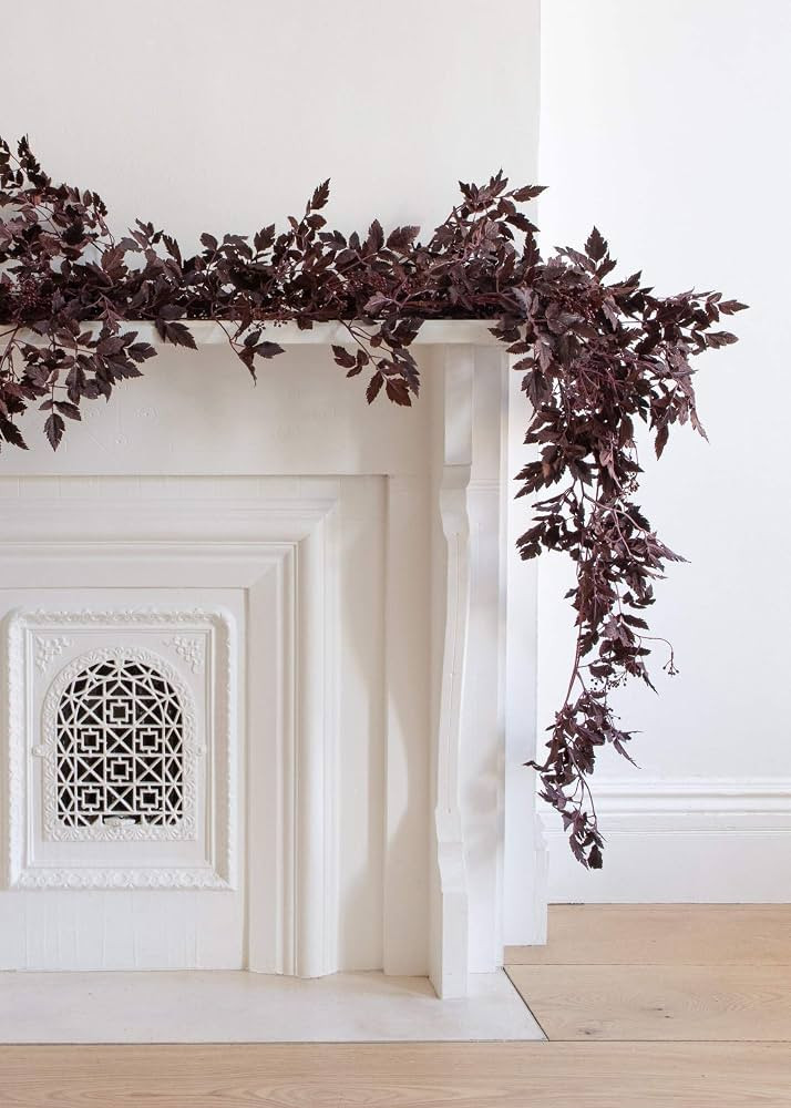 Afloral Plum Cimicifuga Seeded Garland - 6' | Amazon (US)