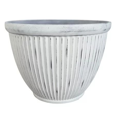 Southern Patio 15 Afterglow White Resin Westland Patio Planter | Walmart (US)