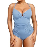 SHAPELLX Womens Swimsuits Tummy Control Bathing Suit Slimming One Piece U-Ring Shapewear Swimwear... | Amazon (US)