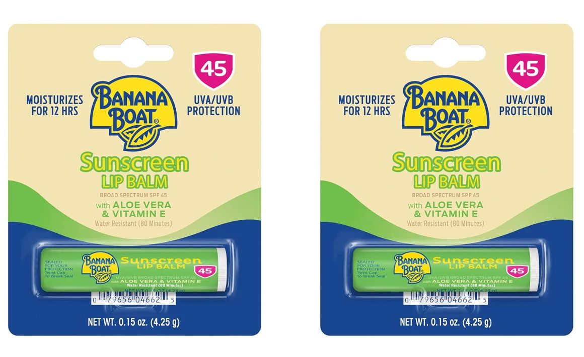 Banana Boat Aloe Vera with Vitamin E Sunscreen Lip Balm, SPF 45 .15 | Walmart (US)