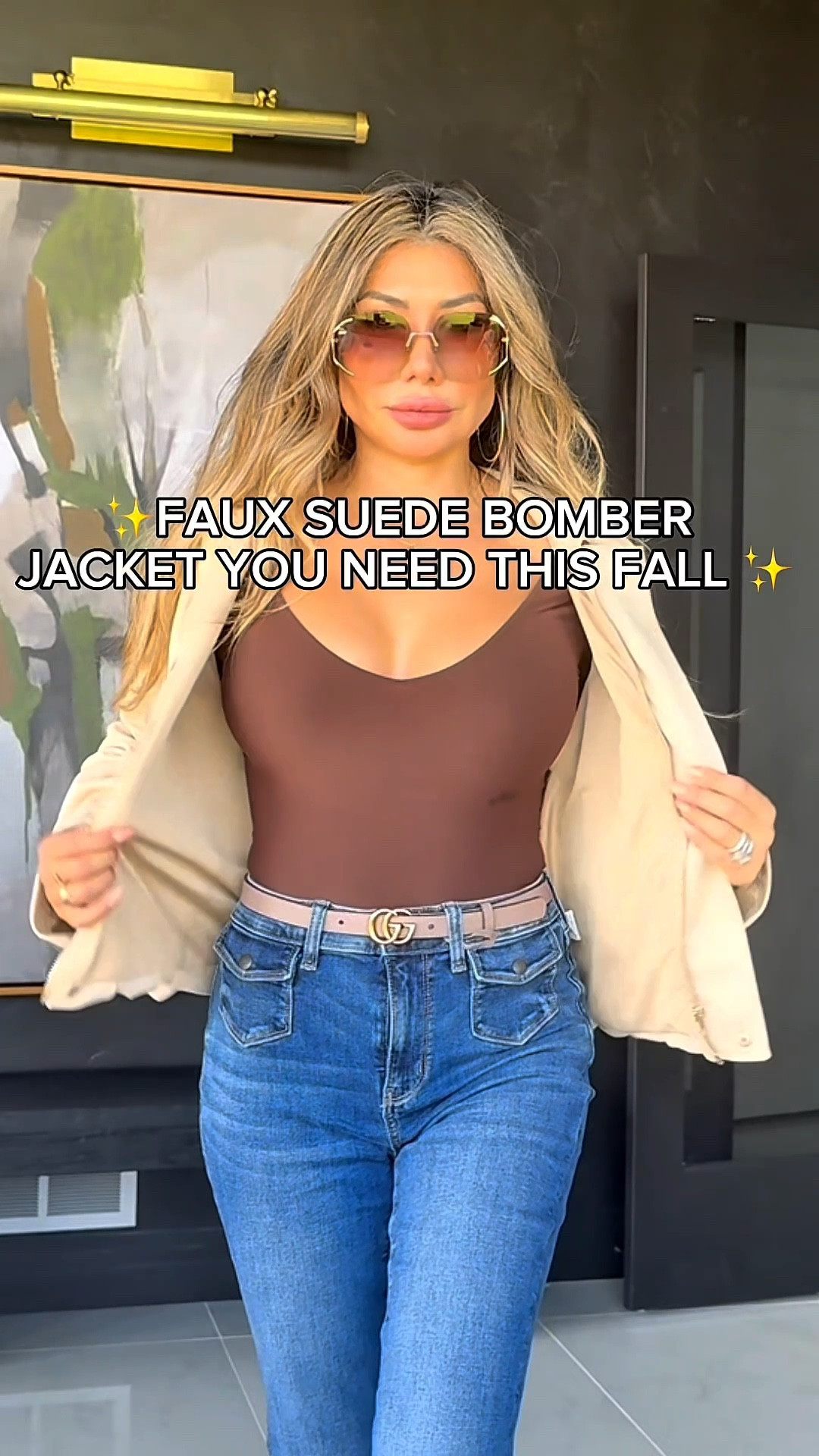  Viral faux shade jacket! Yes? It is that good! This faux suede bomber jacket for women is a must-have fall fashion essential. With its oversized fit, lightweight design, and batwing sleeves, it’s the perfect Amazon fall find to layer over jeans, leggings, or dresses. Style it for streetwear looks, travel outfits, or even a night out. Available in sizes S–XL, this casual oversized bomber jacket is cozy, chic, and timeless. 🤎 For reference I’m wearing a small 

#LTKOver40 #LTKStyleTip #LTKFindsUnder100