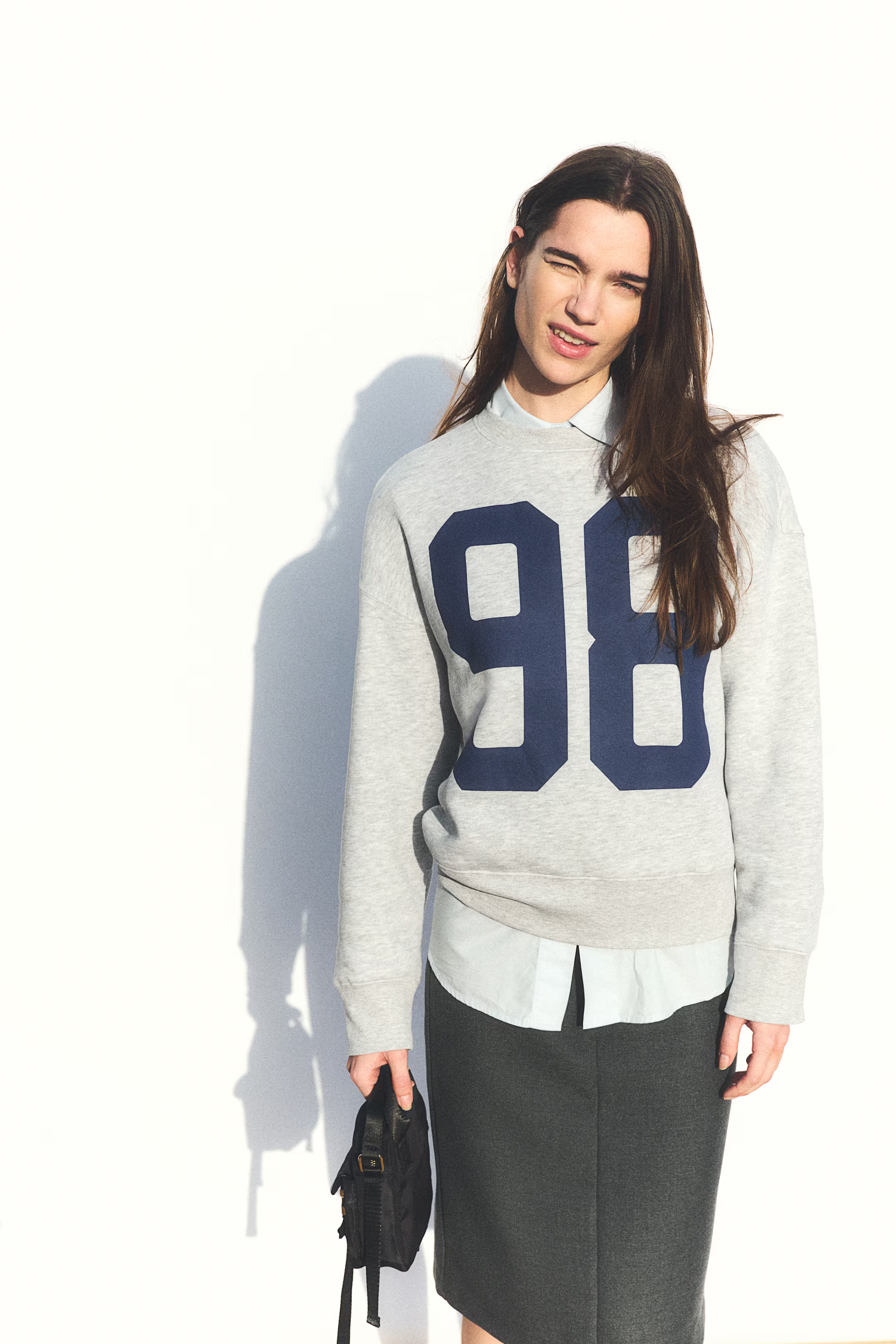 Oversized Sweatshirt with Motif | H&M (US + CA)