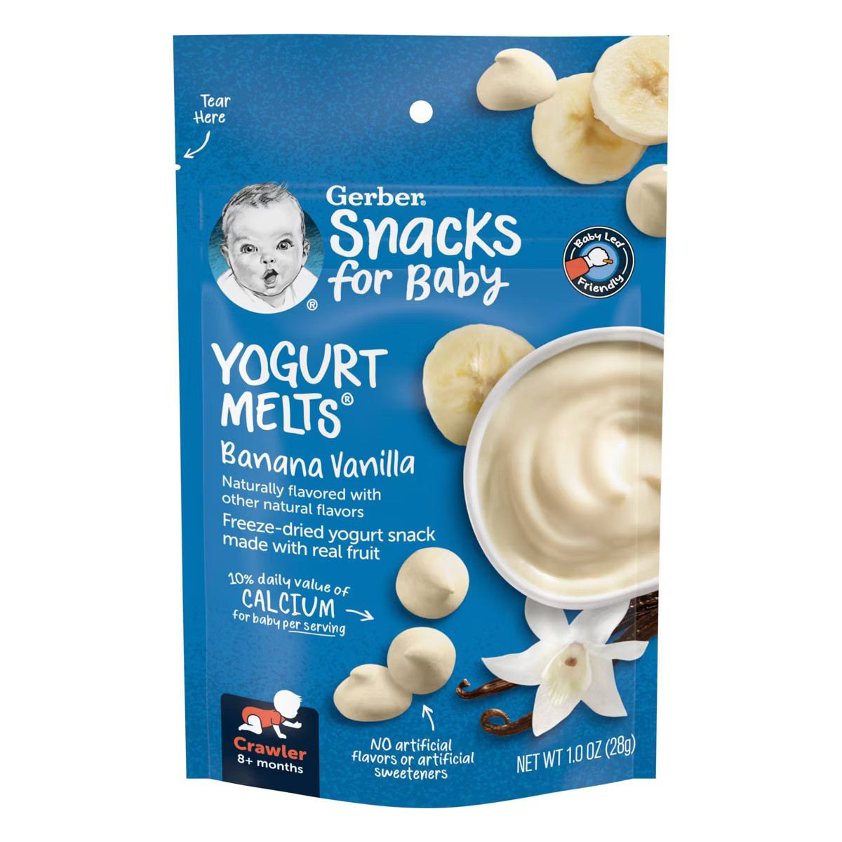 Gerber Yogurt Melts Banana Vanilla - 1oz | Target