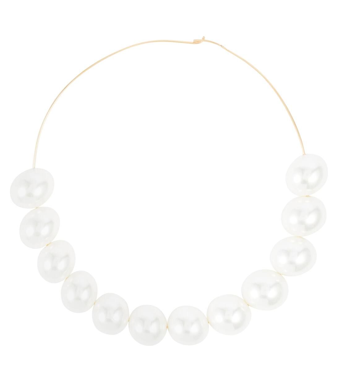 Faux pearl-embellished choker | Mytheresa (UK)