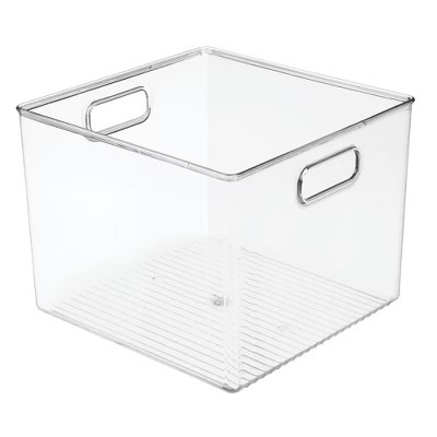 mDesign Plastic Bathroom Storage Bin Tote with Handles | Target