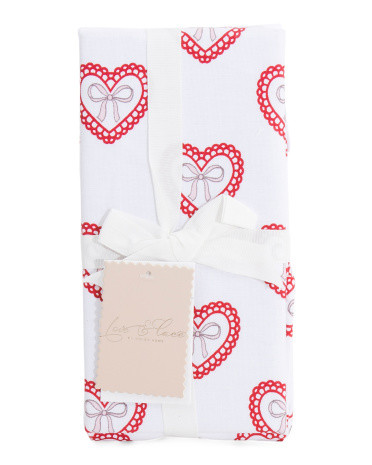 4pc Eyelet Bows Napkin Set | TJ Maxx