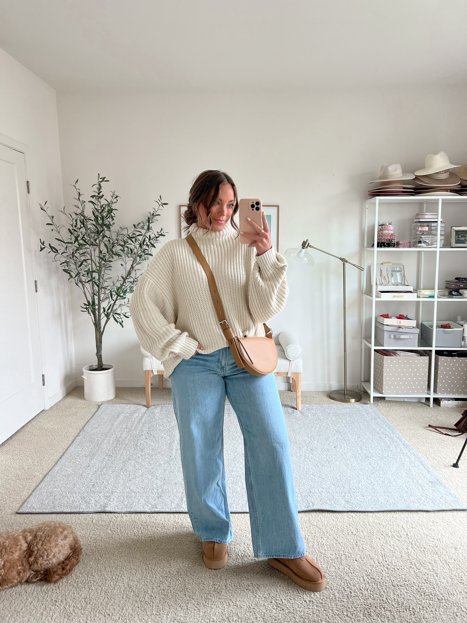 We are really cozy over here❤️

Small in sweater (size down) 
Jeans are a 29/8, I sometimes wear a 6 in this brand, recommend sizing up!

Uggs so comfy, size up to next whole size


#LTKxNSale #LTKFindsUnder100 #LTKMidsize