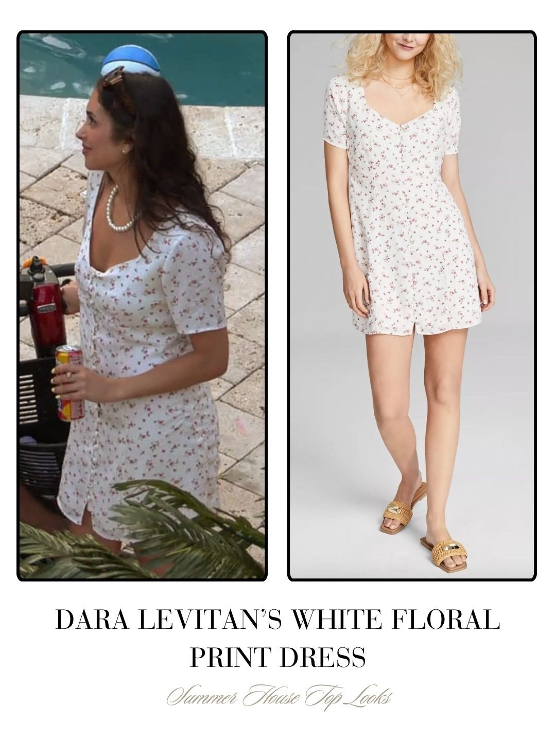 Dara Levitan’s White Floral Print Dress 