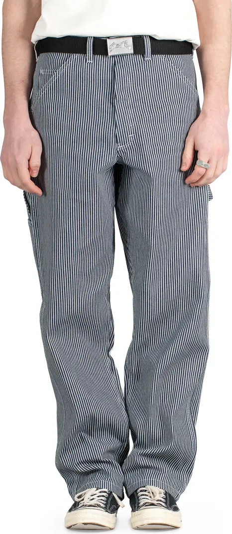 STAN RAY Pinstripe Relaxed Straight Leg Painter Pants | Nordstrom | Nordstrom