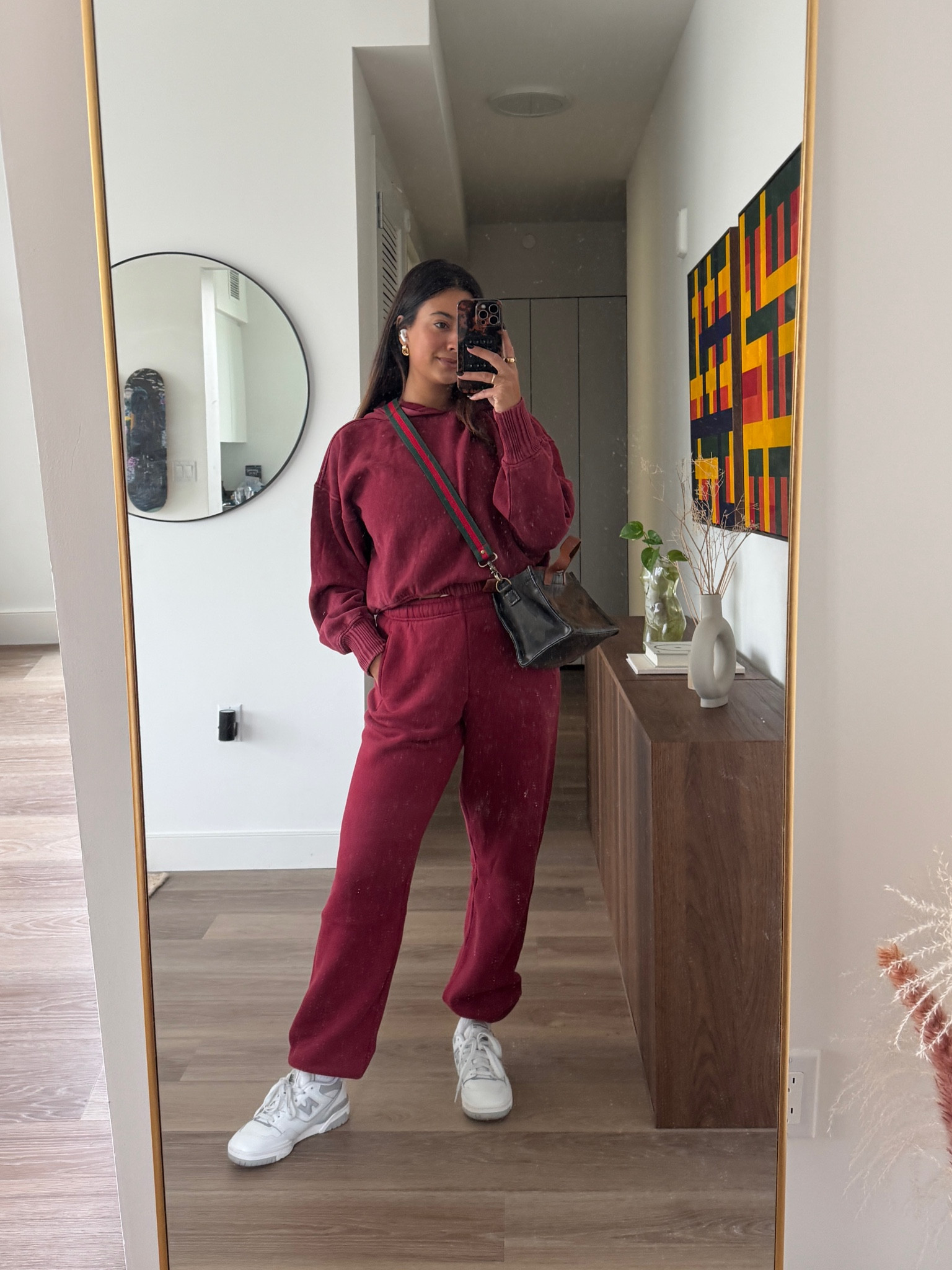 all burgundy comfy set ! Perfect for fall !! Wearing a S short in the pants and a XS in the hoodie 

#LTKSeasonal #LTKFindsUnder50 #LTKFindsUnder100