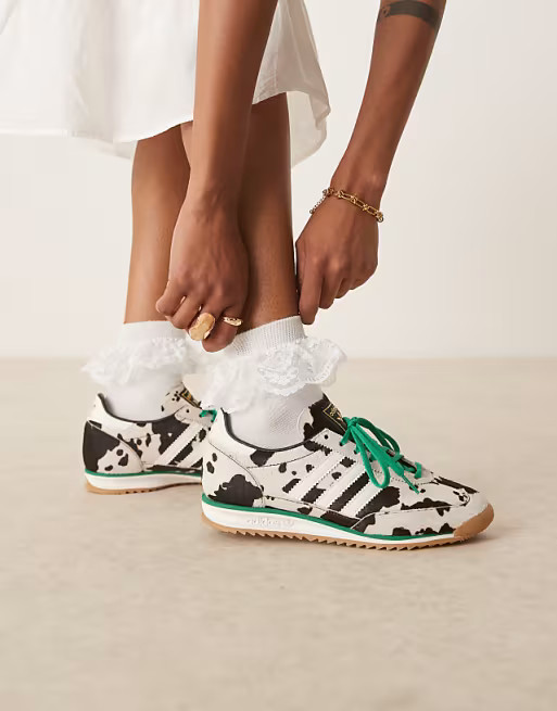 adidas Originals SL 72 OG sneakers in cow print | ASOS | ASOS (Global)