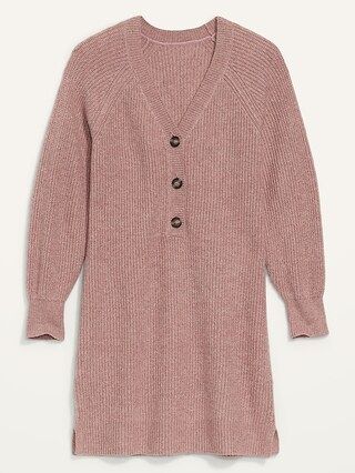 Long-Sleeve Rib-Knit Mini Sweater Dress for Women | Old Navy (US)