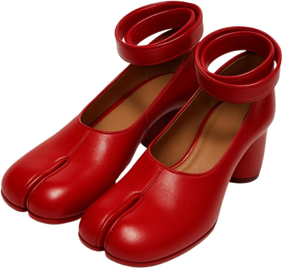 Geerta Tabi Shoes Women Mary Janes Cute Retro Trendy - Split Toe Sandals Casual Comfortable Walki... | Amazon (US)