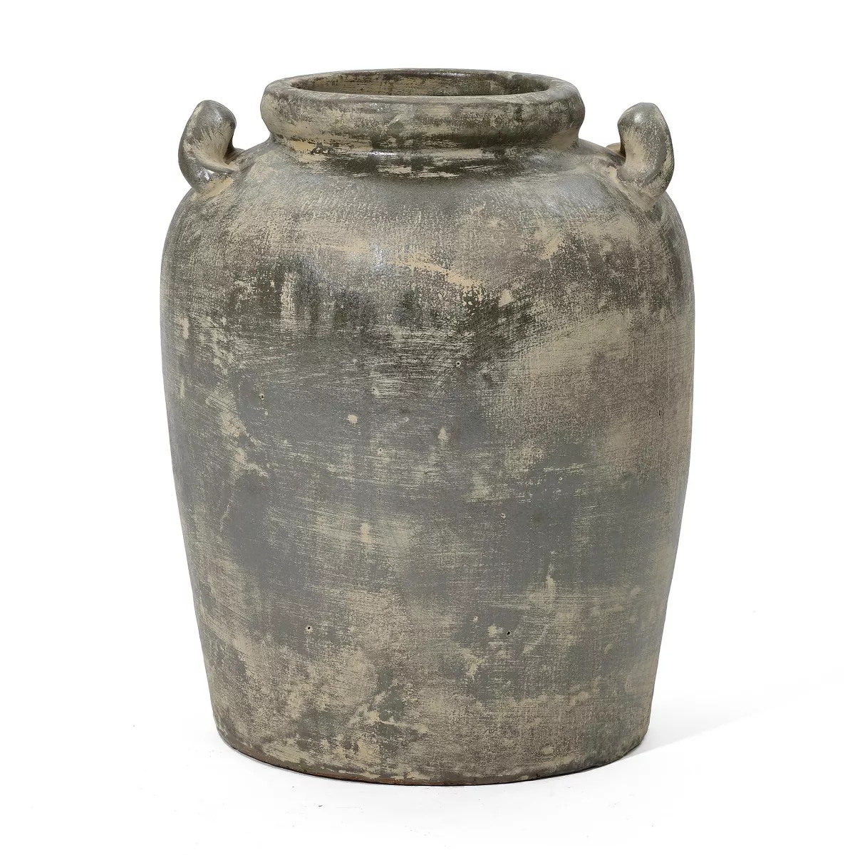 LuxenHome Vintage Ceramic Flower Vase,15'' Tall Farmhouse Jug Brown Large Vase for Room Decor, Ru... | Target