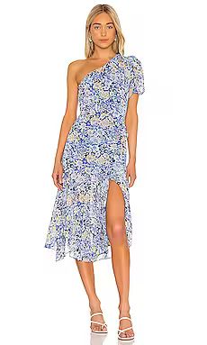 ASTR the Label Santorini Dress in Navy Blue Floral from Revolve.com | Revolve Clothing (Global)