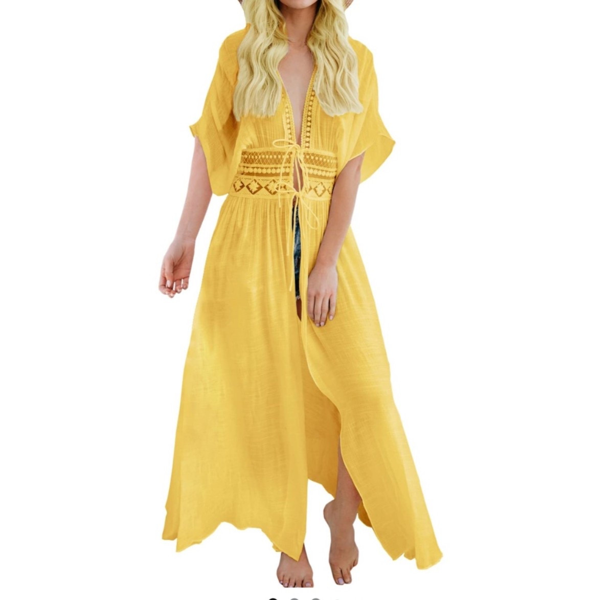 Womens Long Lace Cover up Sheer Bikini Coverups Kimono Tie Front Bathing Suit Swimsuit Beachwear

#LTKootd #LTKSeasonal #LTKSaleAlert