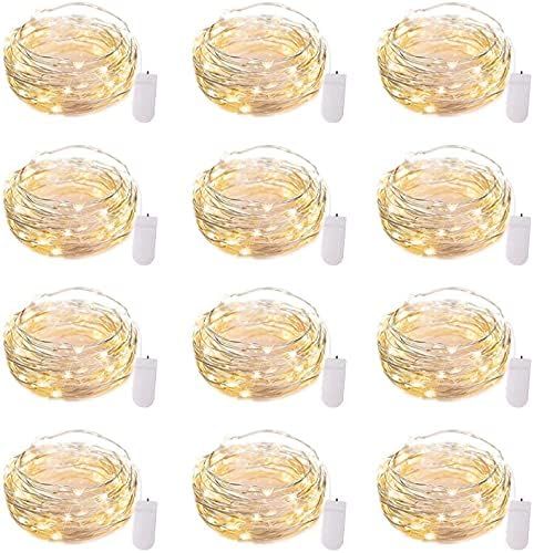 12 Pack Led Fairy Lights Battery Operated String Lights Waterproof Silver Wire, 7Ft 20 LED Firefl... | Amazon (CA)