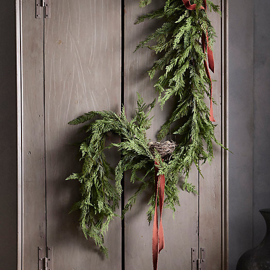 Faux Cedar Garland, Evergreen | Terrain
