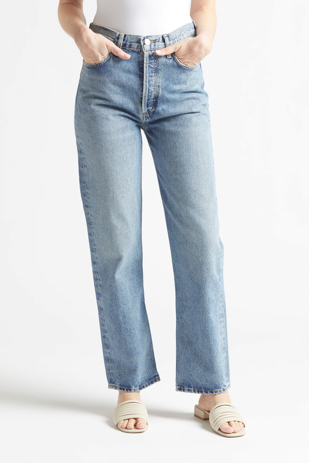 90's Pinch Waist High Rise Straight | Evereve