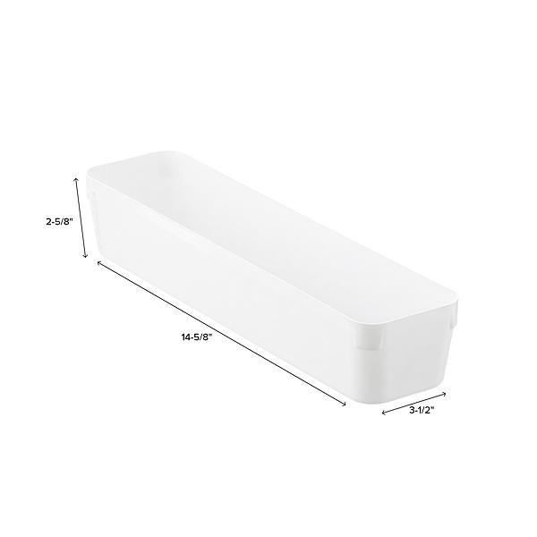 3-Tier Cart Large Organizer Tray Translucent Clear | The Container Store