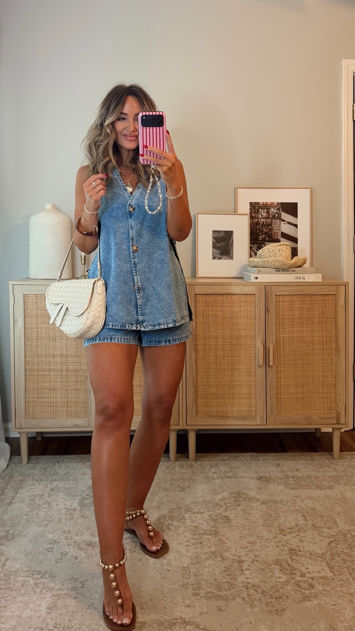 10% off sitewide with leanncaves_10 // such a cute denim set! i’m in a size M! has slits up the side and the shorts tie at the waist. love the denim wash of this. for anything vici use code LEANN35 summer outfit, vacation outfit @Commense

#LTKootd