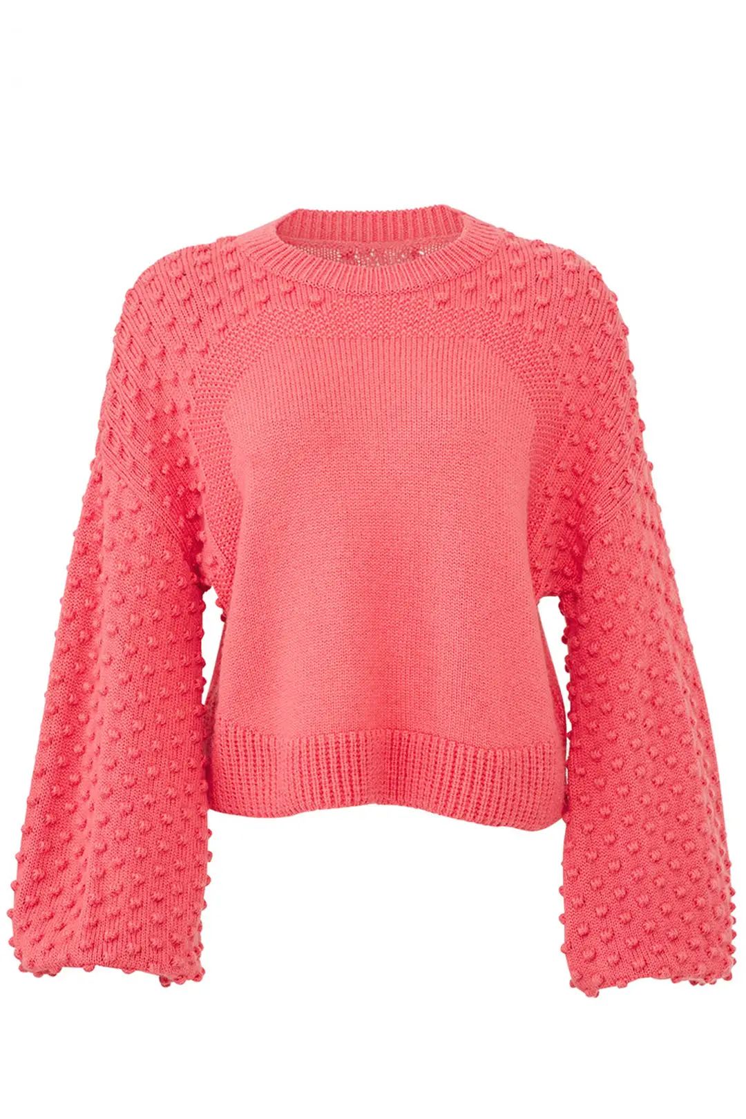 (nude) Pink Pom Sleeve Sweater | Rent The Runway