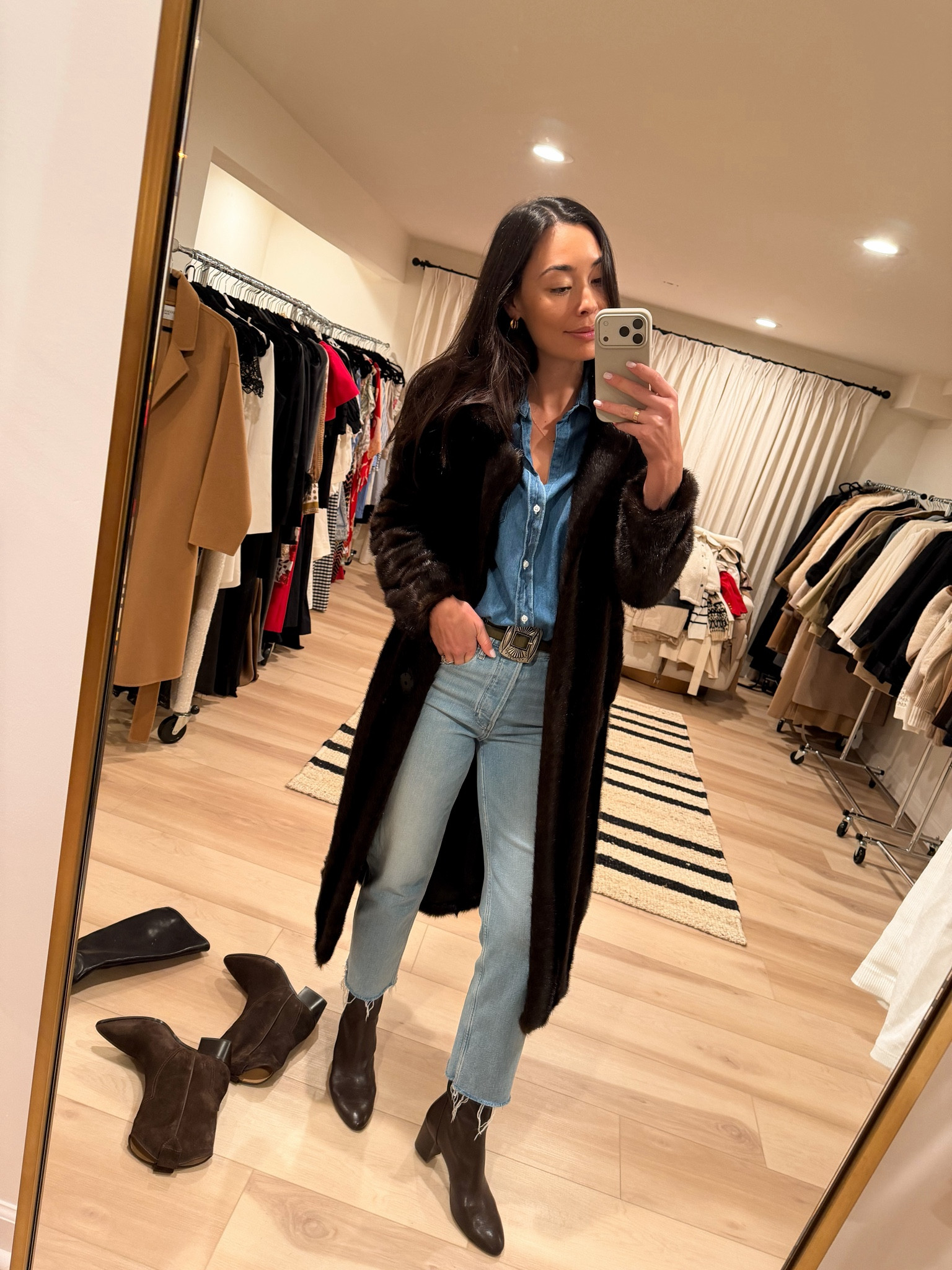 Faux fur coat, fall outfit., winter outfit, jeans, brown booties. 

#LTKHoliday #LTKSeasonal #LTKootd