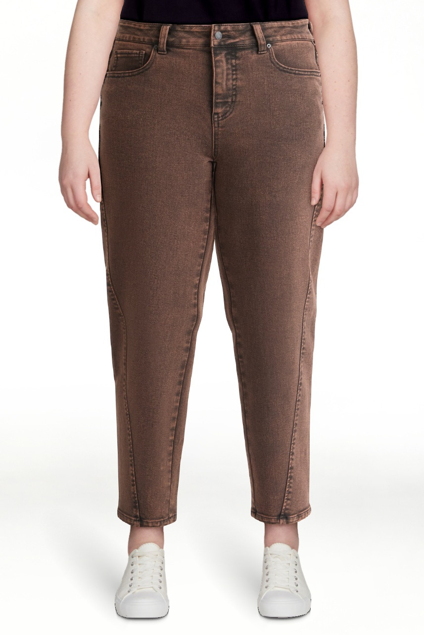 Time and Tru Women's High Rise Barrel Jeans, 26.5" Inseam, Sizes 0-20 - Walmart.com | Walmart (US)