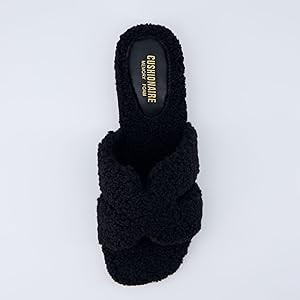 CUSHIONAIRE Women's Visa cozy slide sandal +Memory Foam, Wide Widths Available | Amazon (US)