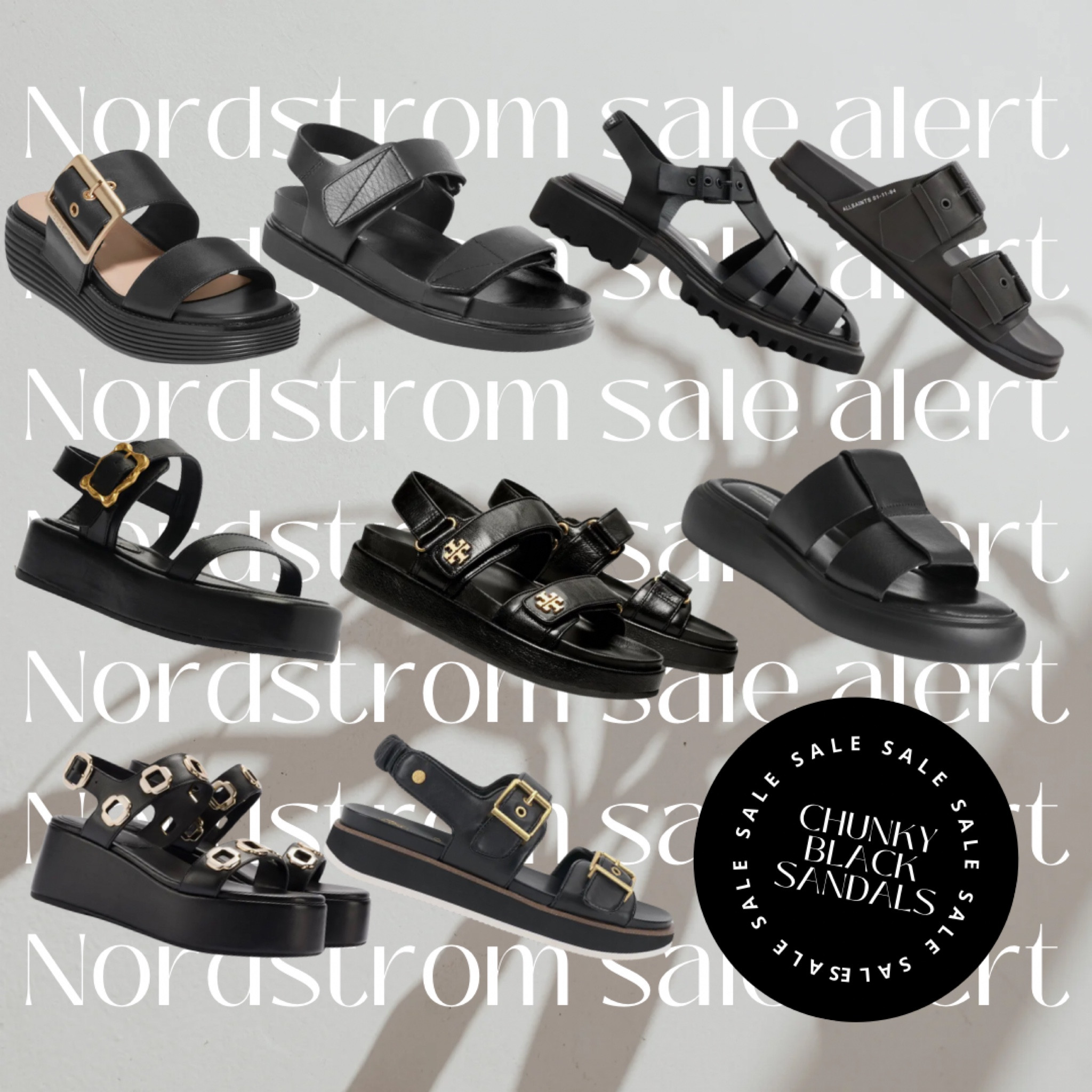 Nordstrom sale chunky black sandals. Perfect for traveling and walking the streets of Europe. 

#LTKShoeCrush #LTKSummerSales #LTKxNSale