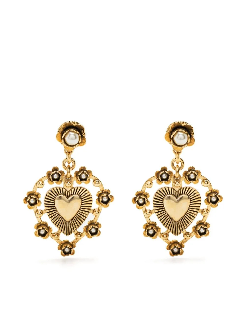Adele heart drop earrings | Farfetch Global