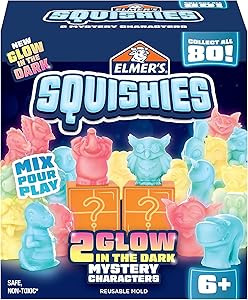 Elmer’s Squishies Kids’ Activity Kit, DIY Glow in The Dark Squishy Toy Kit Creates 2 Mystery ... | Amazon (US)