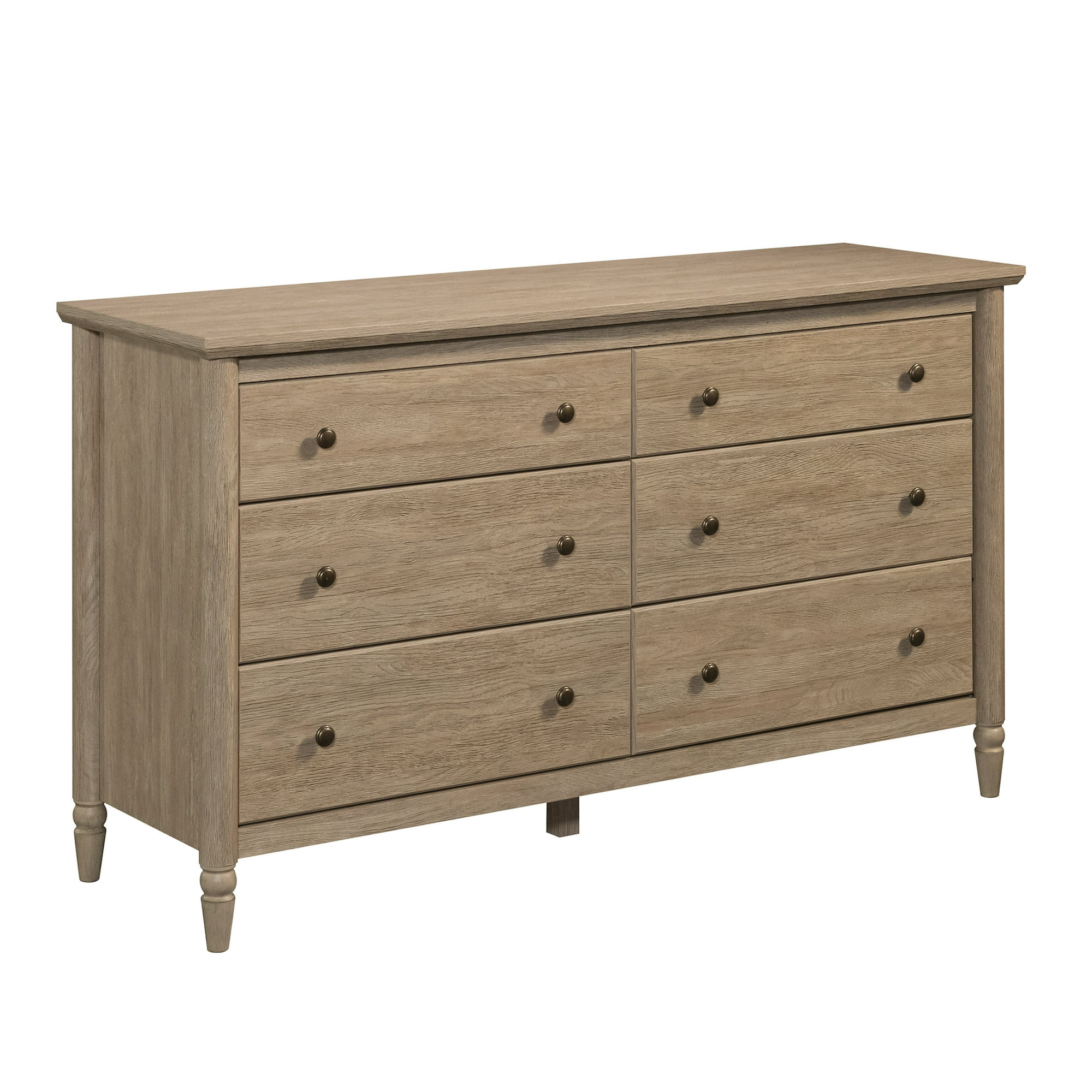 My Texas House Monroe 6-Drawer Dresser, Brushed Oak Finish | Walmart (US)