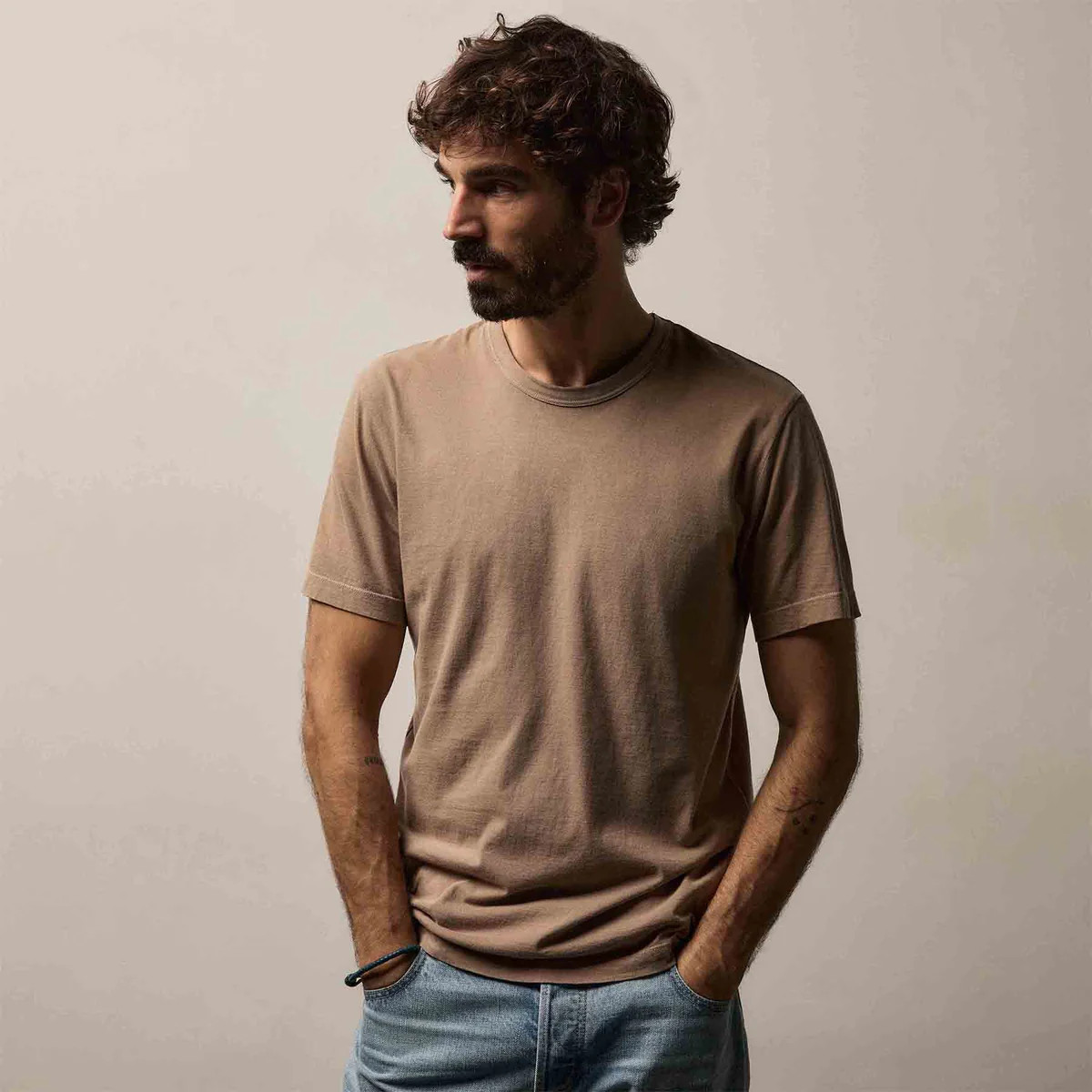 Short Sleeve Crew Neck - Coffee Pigment | James Perse Los Angeles | James Perse (US)