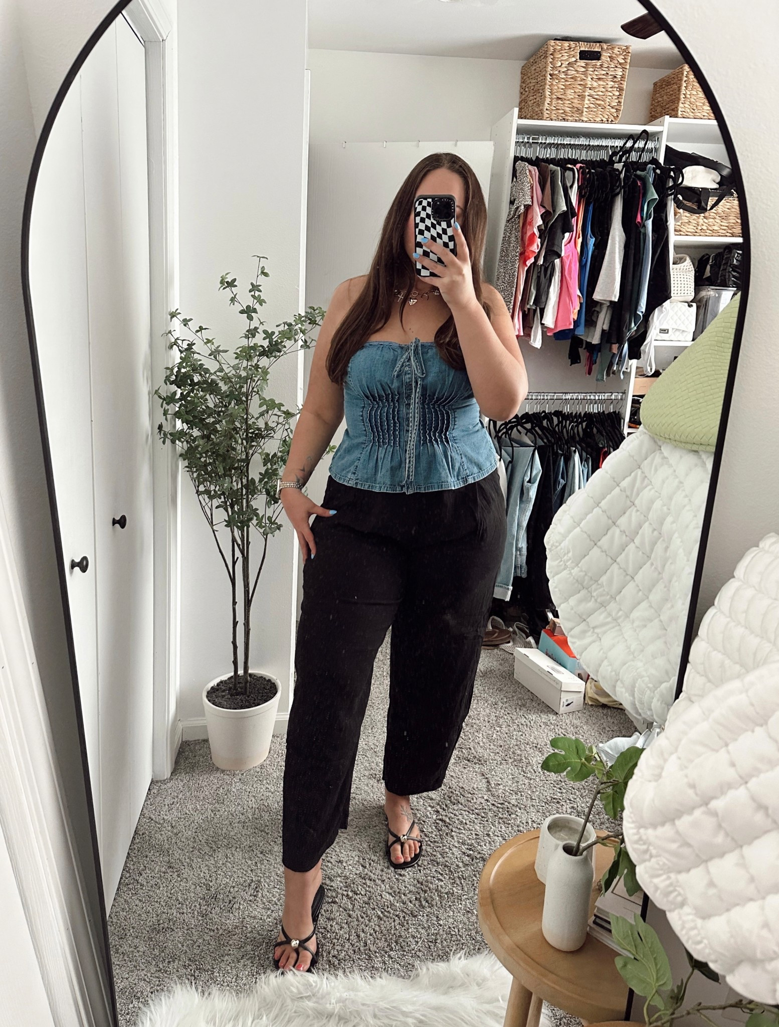 Free people denim top - large
Gap barrel pants - tall xl
Target sandals - tts 10


Spring fashion , size 16 outfits ,Summer Outfit

#LTKShoeCrush #LTKFindsUnder100