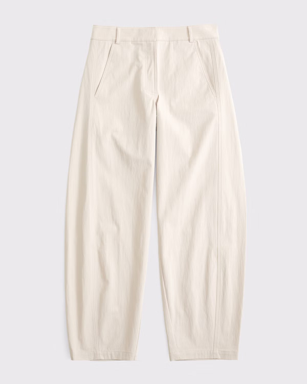 Mid Rise Barrel Pant | Abercrombie & Fitch (US)
