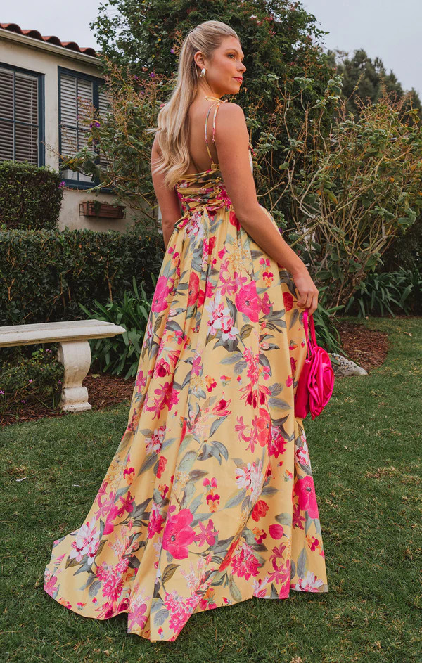 Juliet Maxi Dress ~ Mimosa Floral Taffeta | Show Me Your Mumu