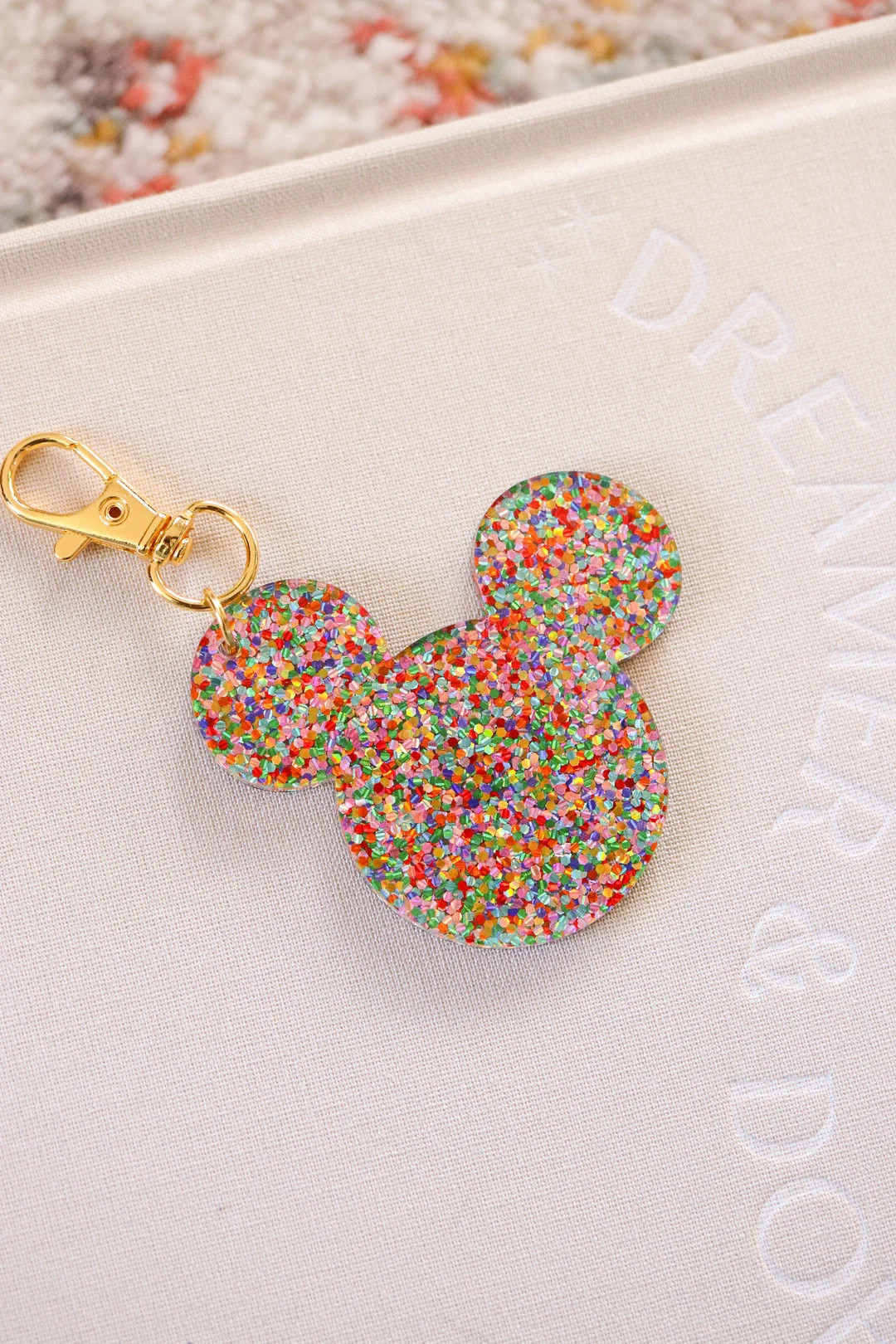 Confetti Glitter Mouse Bag Charm/ Keychain - Etsy | Etsy (US)