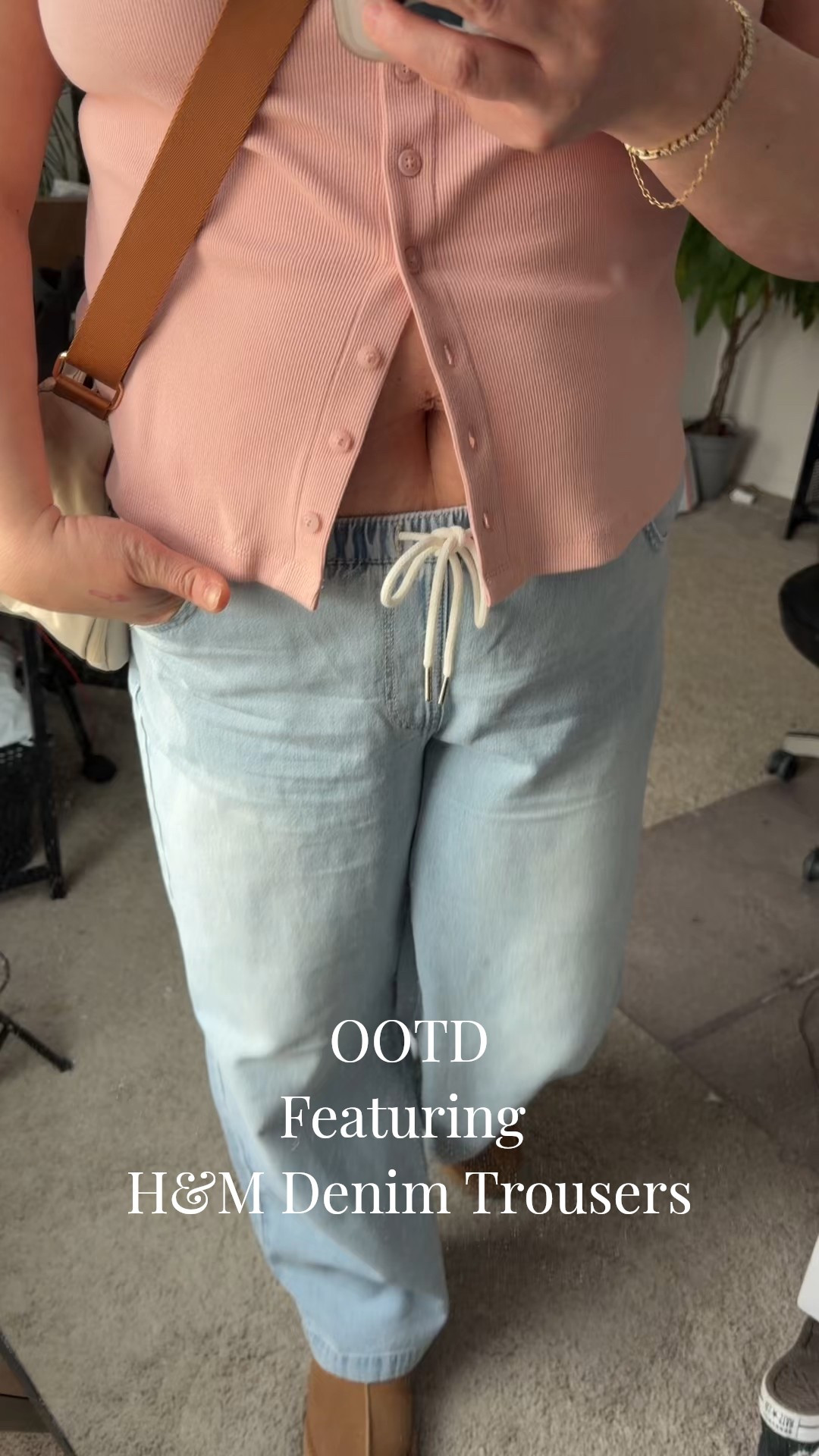 These denim drawstring trousers are the star of the show. Super comfortable, lightweight. I’m 5’7, got the large and it fits perfectly. 

#LTKOver40 #LTKootd #LTKMidsize
