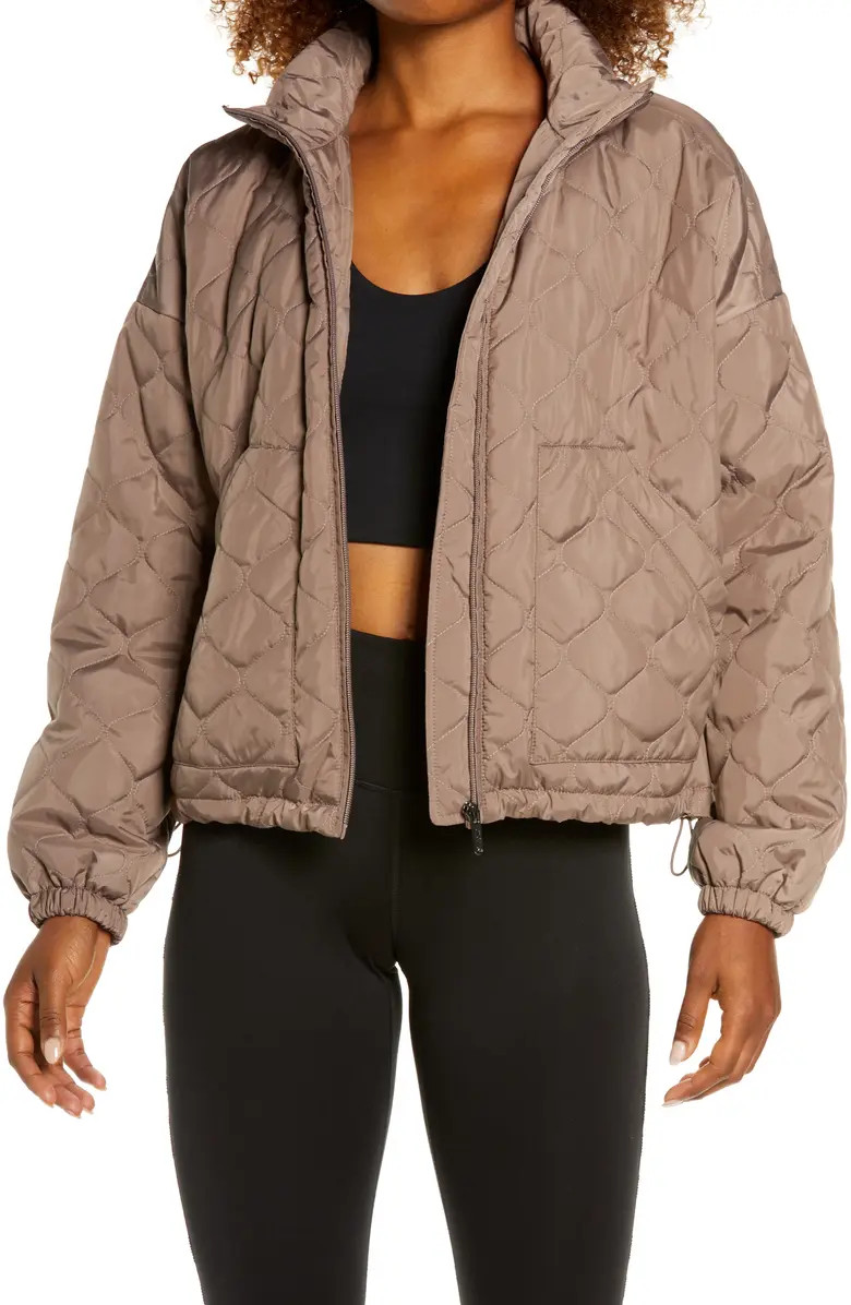 Zella Quilted Bomber Jacket | Nordstrom | Nordstrom