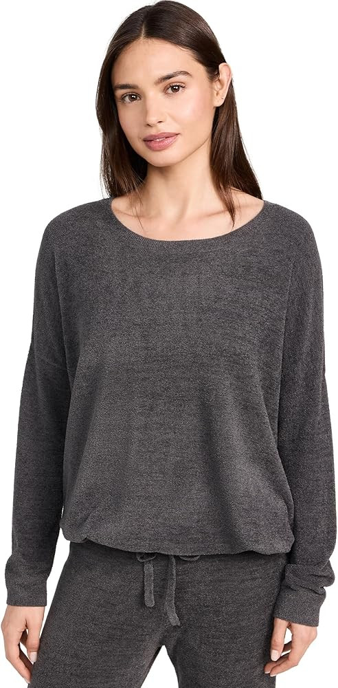 Barefoot Dreams CozyChic Ultra Lite Slouchy Pullover for Women, Ultra Soft Long Sleeve, Crew Neck... | Amazon (US)