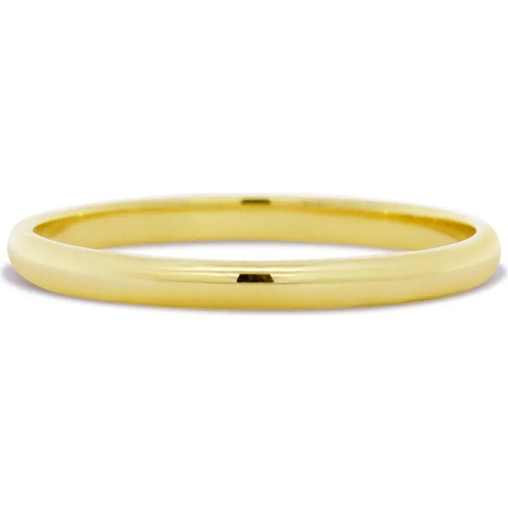The Lovery Fine Jewelry Thick Classic Gold Band in Yellow Gold at Nordstrom, Size 7 | Nordstrom