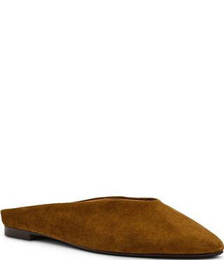 Sherman Suede High Vamp Flat Mules | Dillard's
